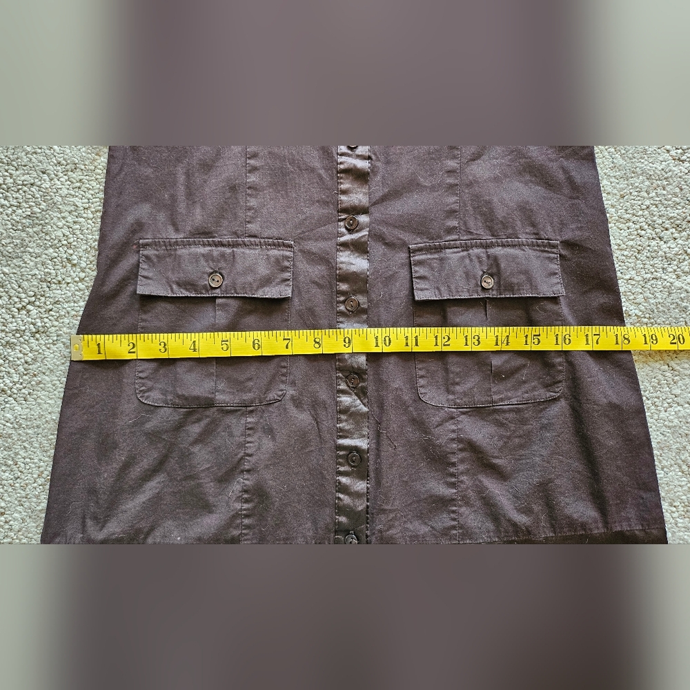 Brown Button Down Dress - Picture 6 of 10